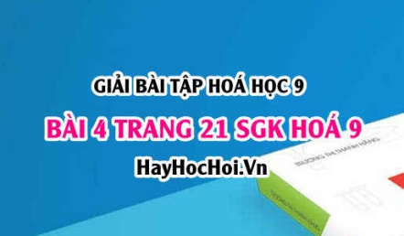 Giải bài 4 trang 21 SGK Hoá 9: Luyện tập tính chất hoá học của Oxit Axit